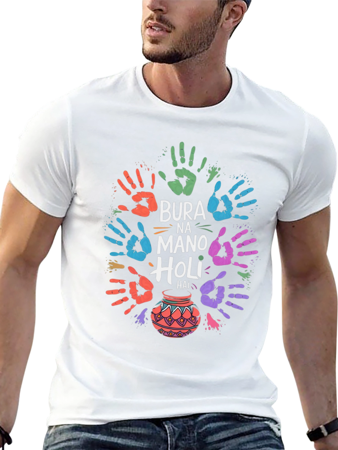 Holi Festival T-Shirt - Bura Na Mano Holi Hai