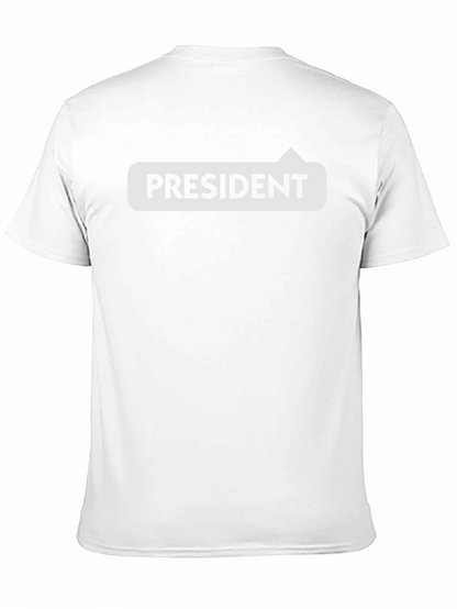 President T-Shirt - Black Cotton Tee