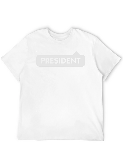 President T-Shirt - Black Cotton Tee