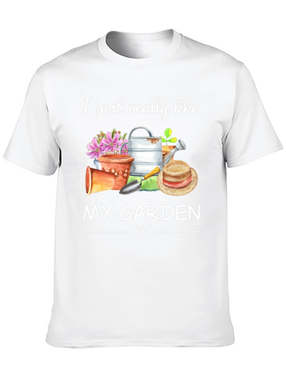 I Like My Garden OK Black T-Shirt