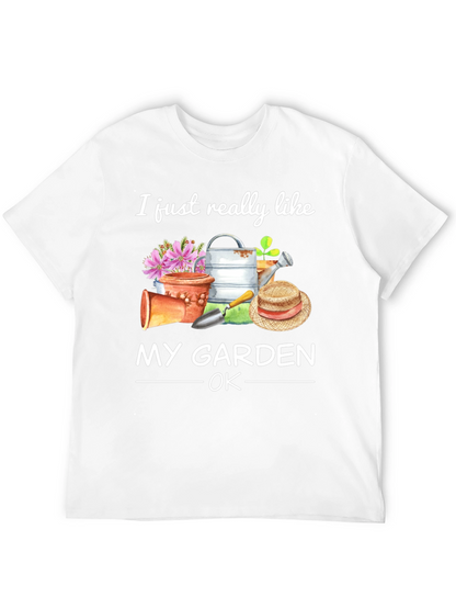 I Like My Garden OK Black T-Shirt