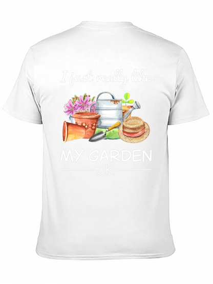 I Like My Garden OK Black T-Shirt
