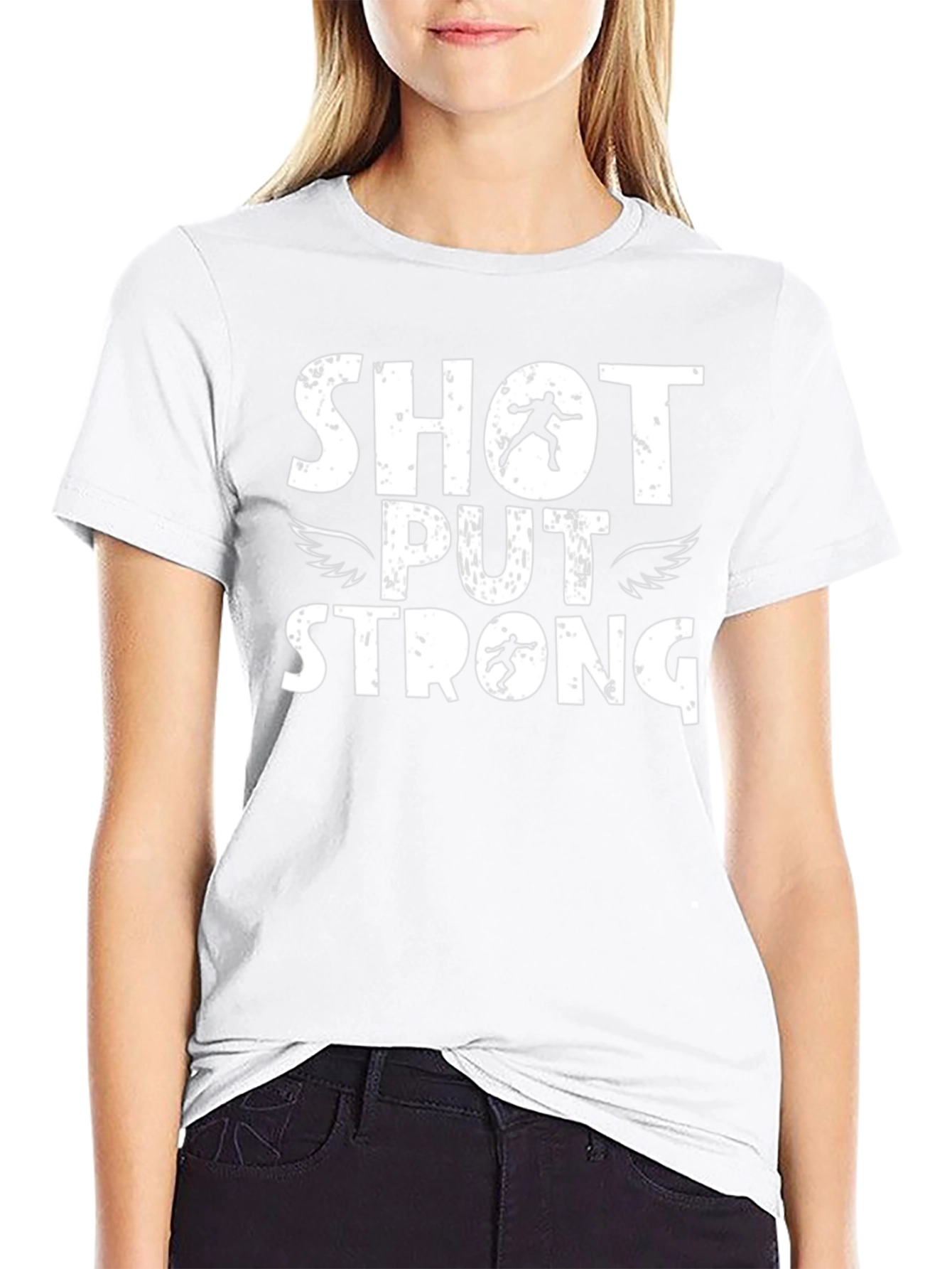Shot Put Strong Black T-Shirt