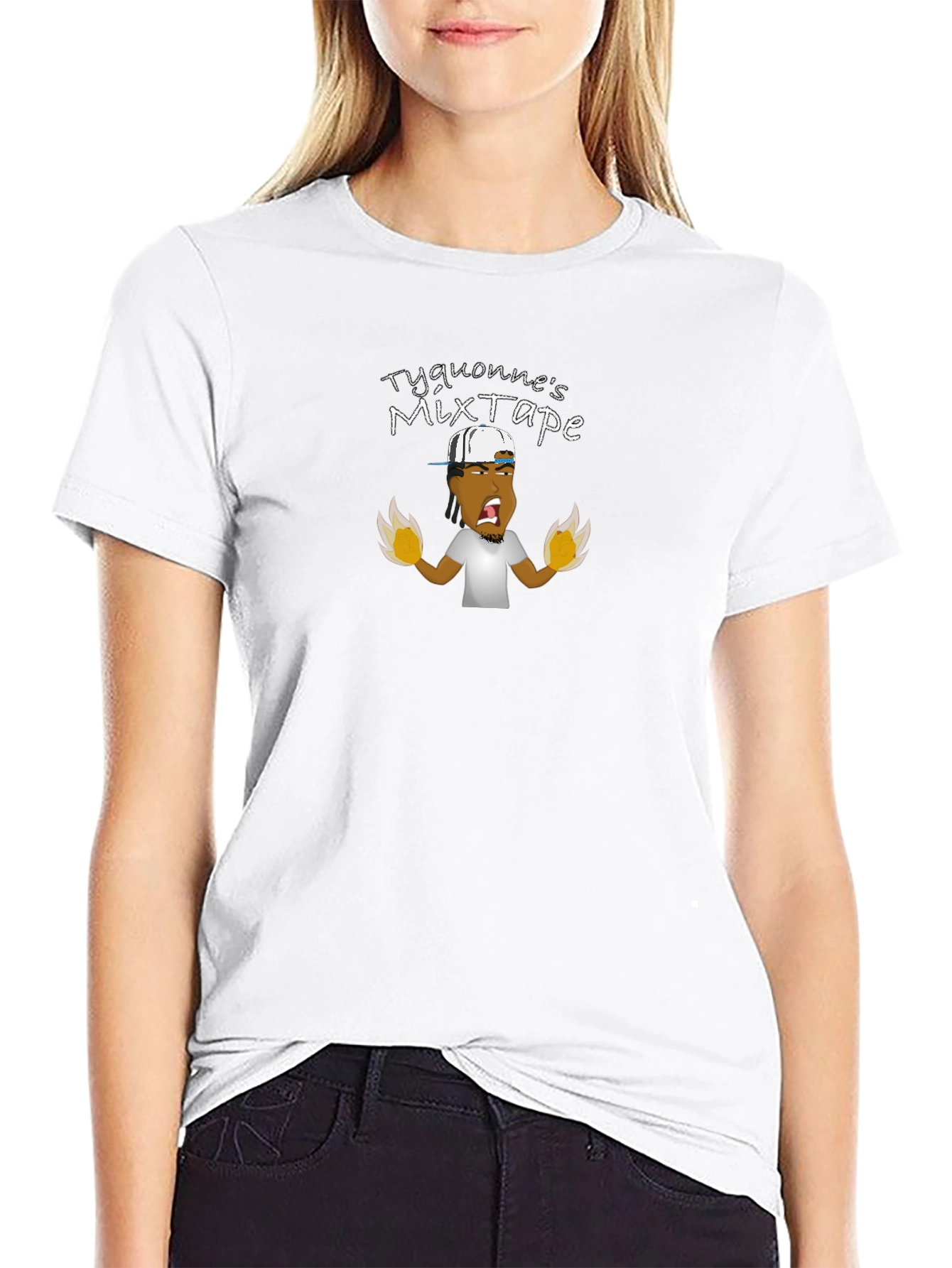 Tyquonnes Mixtape Black Graphic T-Shirt