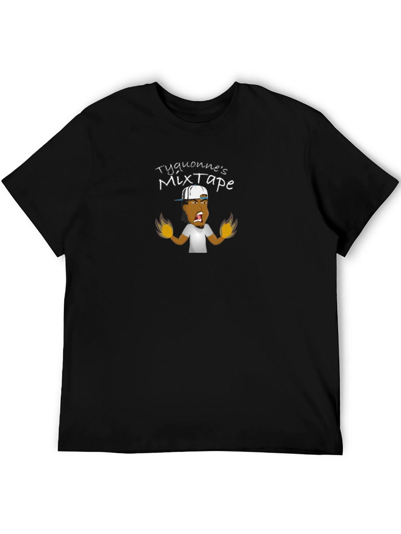Tyquonnes Mixtape Black Graphic T-Shirt
