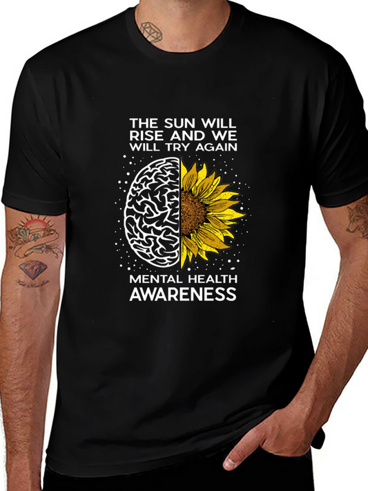 Mental Health Awareness T-Shirt - The Sun Will Rise Again
