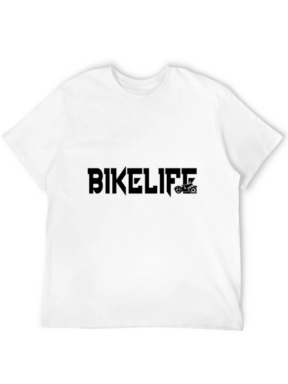 BIKELIFE Graphic Tee - Black Cotton T-Shirt