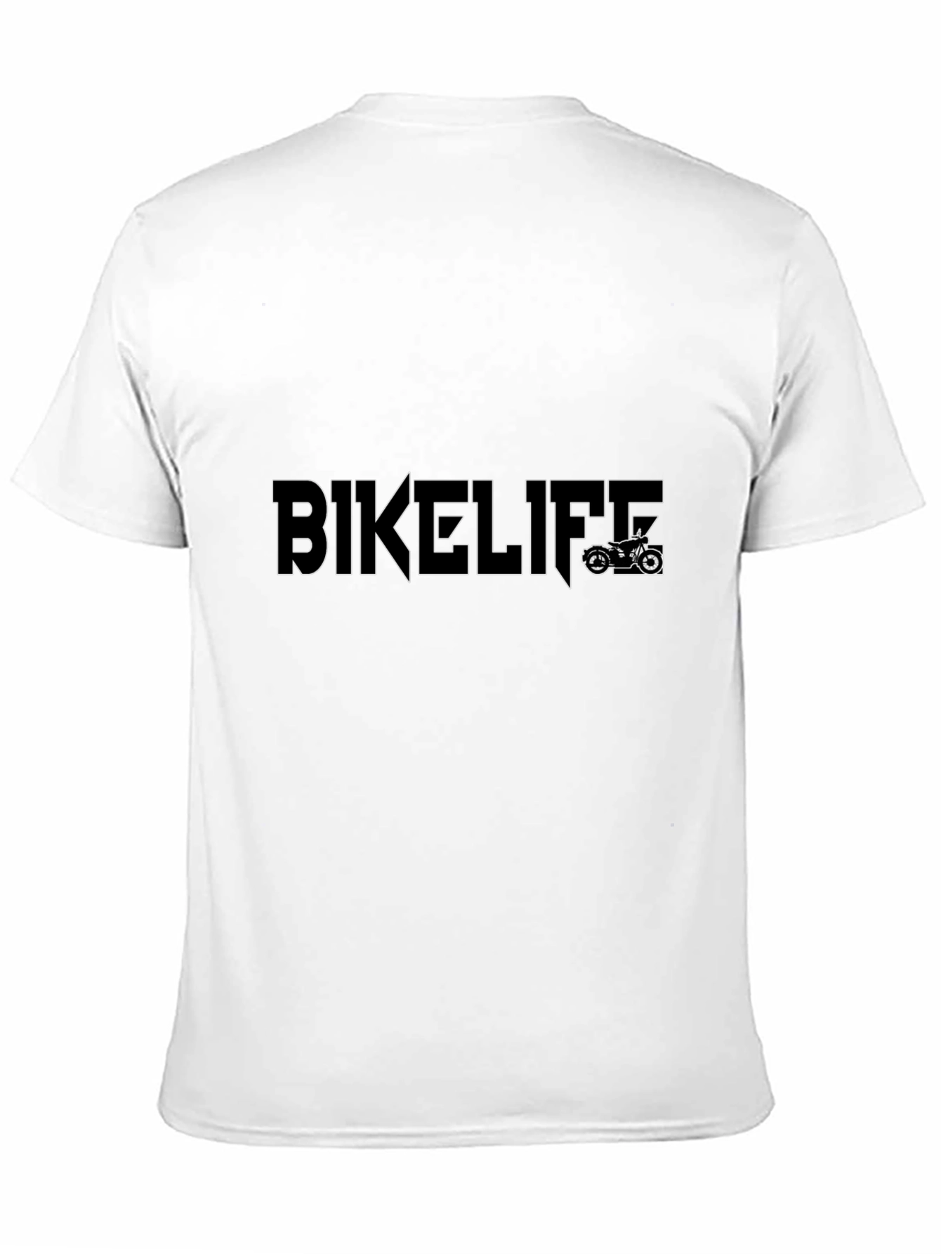BIKELIFE Graphic Tee - Black Cotton T-Shirt