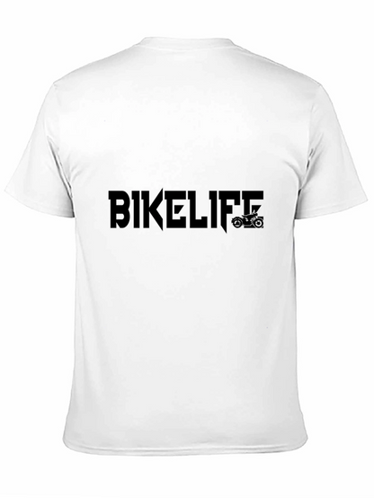 BIKELIFE Graphic Tee - Black Cotton T-Shirt