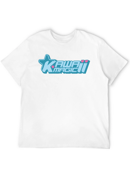 Kawaii Magic Graphic T-Shirt - Black Cotton Tee