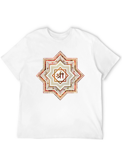 Mandala Shri Yantra Graphic Black T-Shirt