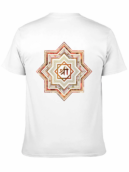 Mandala Shri Yantra Graphic Black T-Shirt