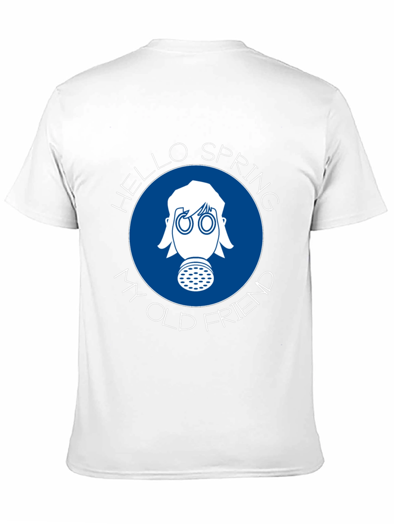 Hello Spring T-Shirt - Gas Mask Design