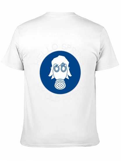 Hello Spring T-Shirt - Gas Mask Design