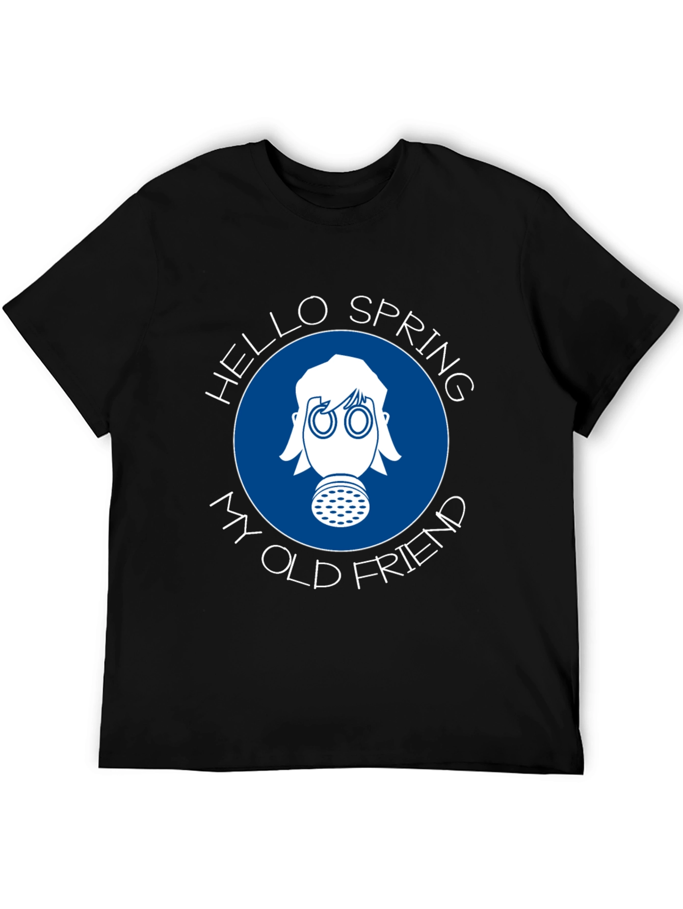 Hello Spring T-Shirt - Gas Mask Design