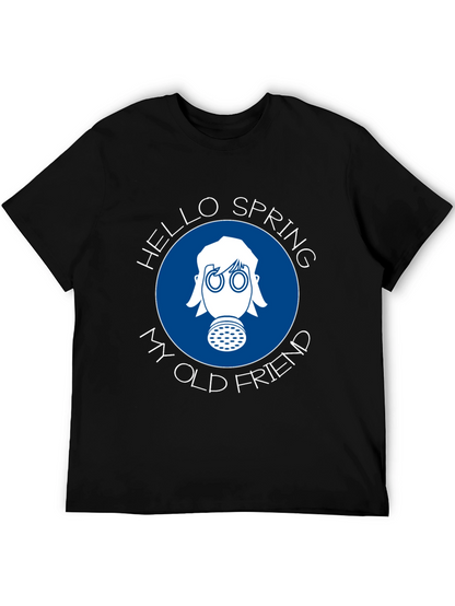 Hello Spring T-Shirt - Gas Mask Design