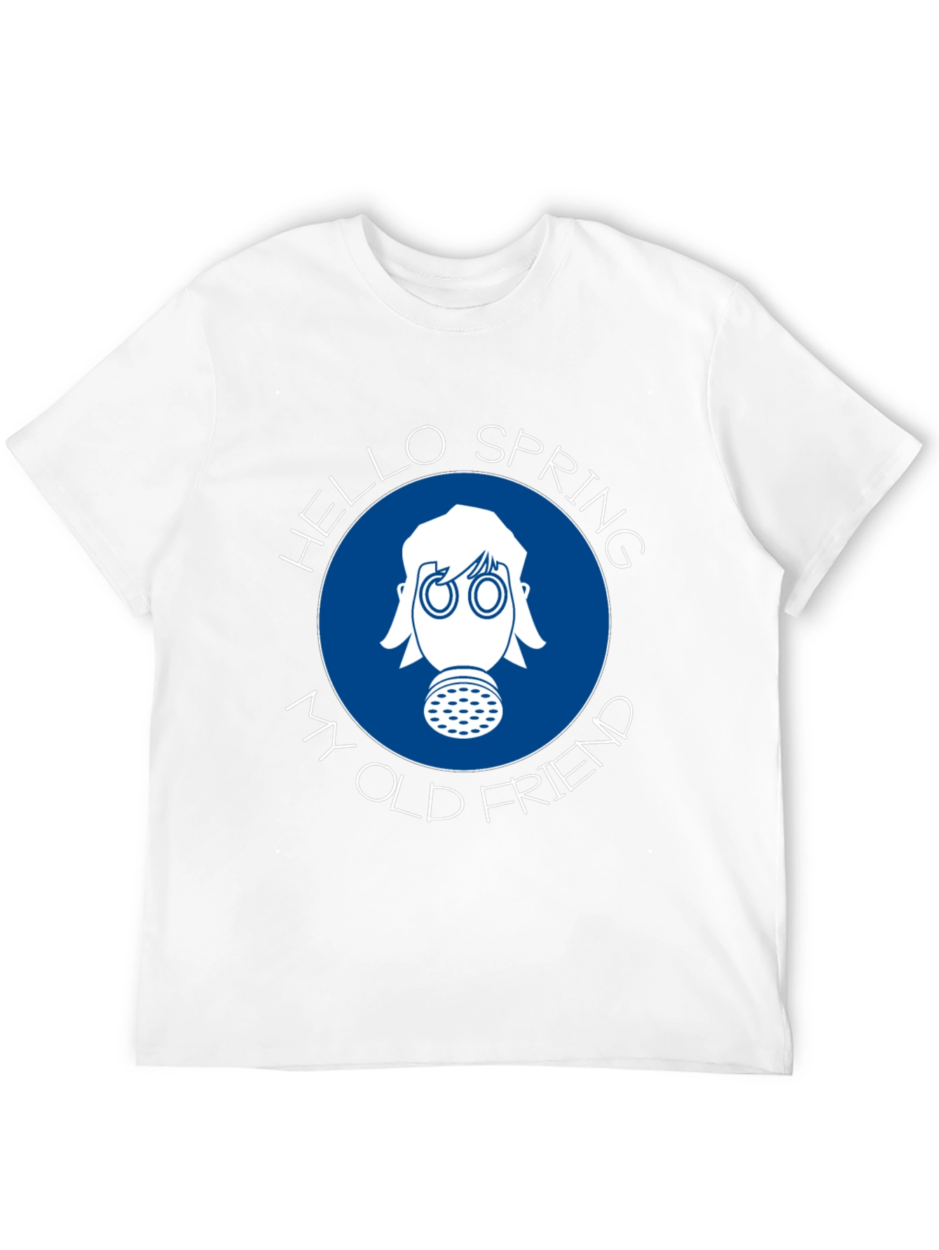Hello Spring T-Shirt - Gas Mask Design