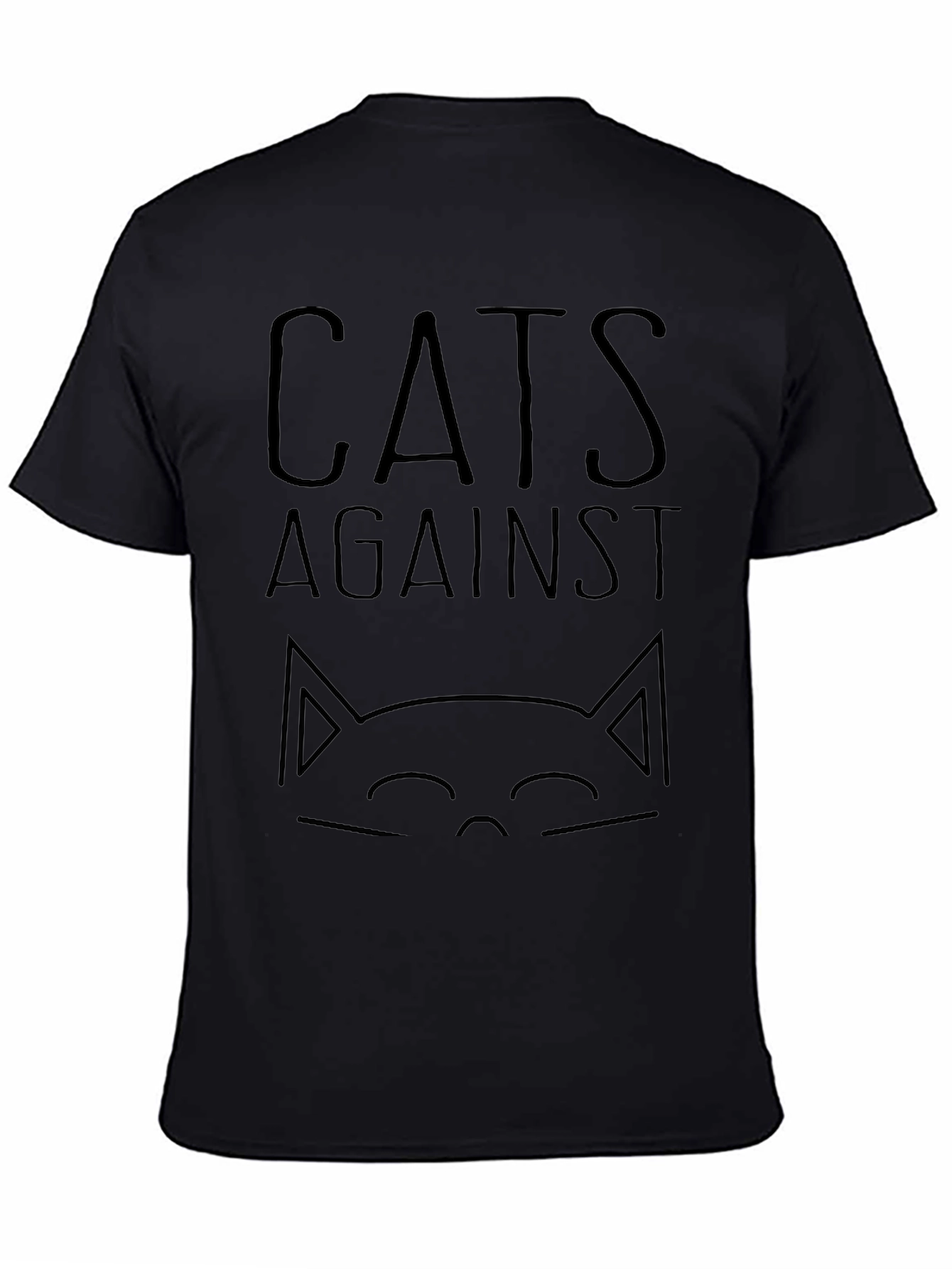 Cats Against T-Shirt - Black Graphic Tee