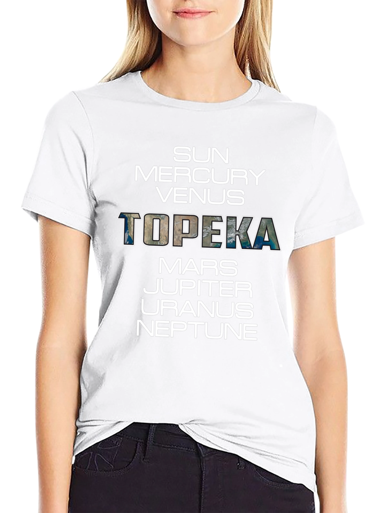 Planets of Topeka T-Shirt Funny Kansas Graphic Tee