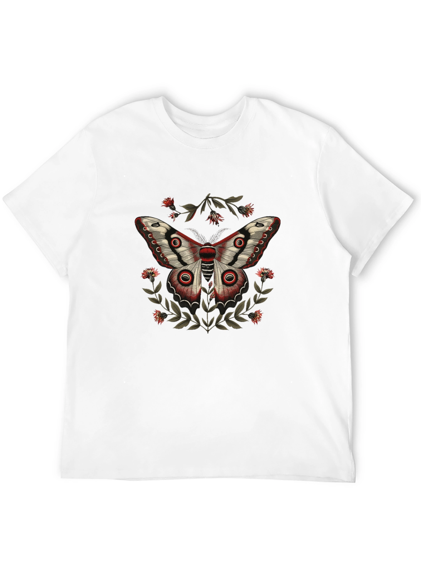 Butterfly Graphic Print Mens Black T-shirt