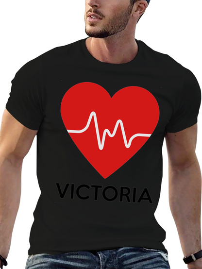 Heartbeat Victoria Personalized T-Shirt