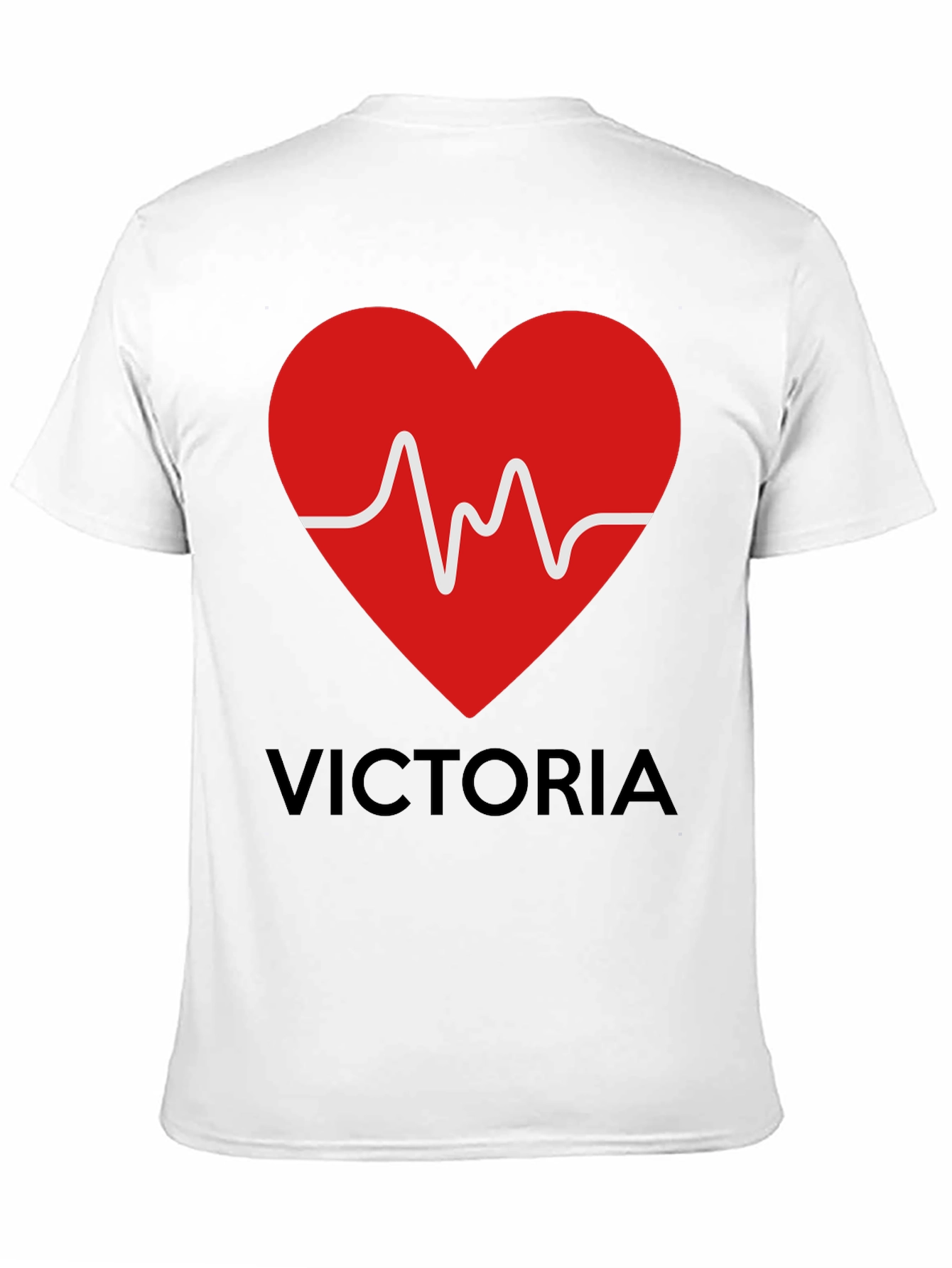 Heartbeat Victoria Personalized T-Shirt