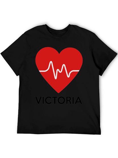 Heartbeat Victoria Personalized T-Shirt