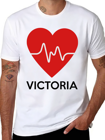 Heartbeat Victoria Personalized T-Shirt
