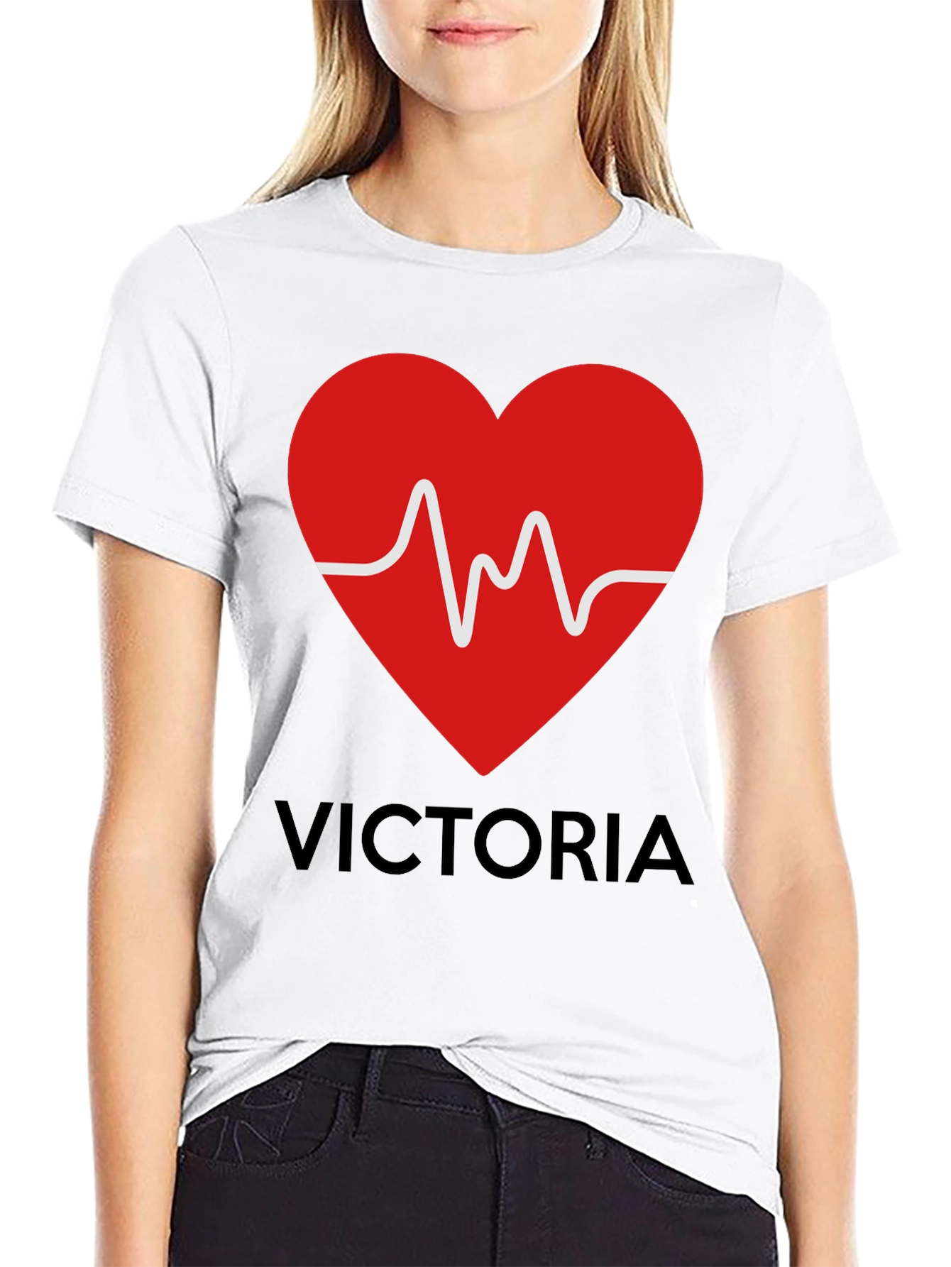 Heartbeat Victoria Personalized T-Shirt