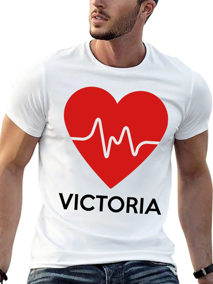 Heartbeat Victoria Personalized T-Shirt