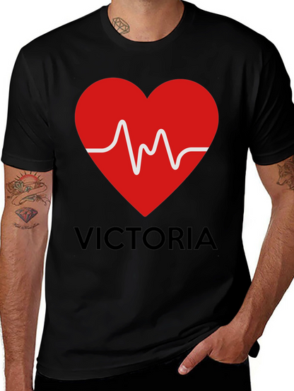 Heartbeat Victoria Personalized T-Shirt