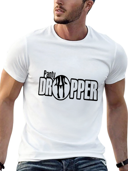 Panty Dropper Graphic Tee - Black Cotton T-Shirt