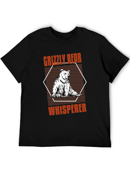 Grizzly Bear Whisperer Black Graphic Tee