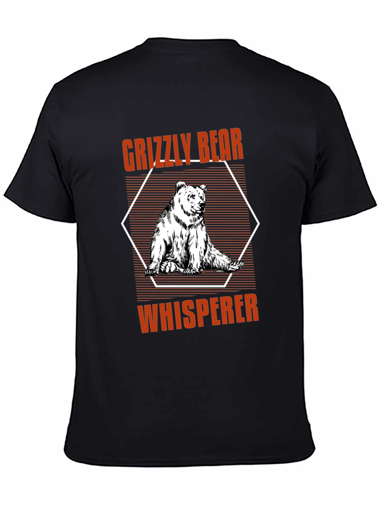 Grizzly Bear Whisperer Black Graphic Tee