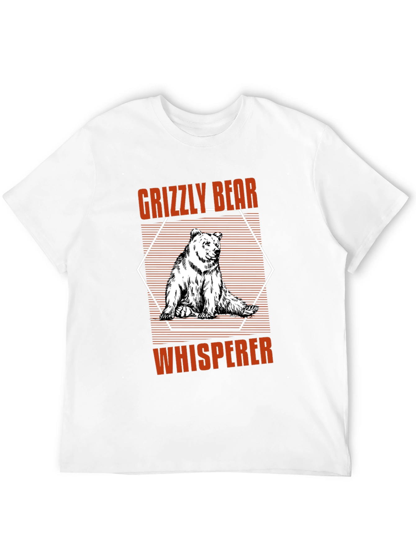Grizzly Bear Whisperer Black Graphic Tee