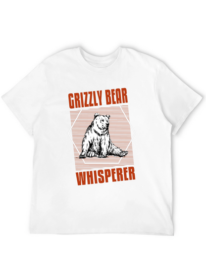 Grizzly Bear Whisperer Black Graphic Tee
