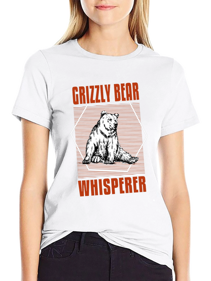 Grizzly Bear Whisperer Black Graphic Tee