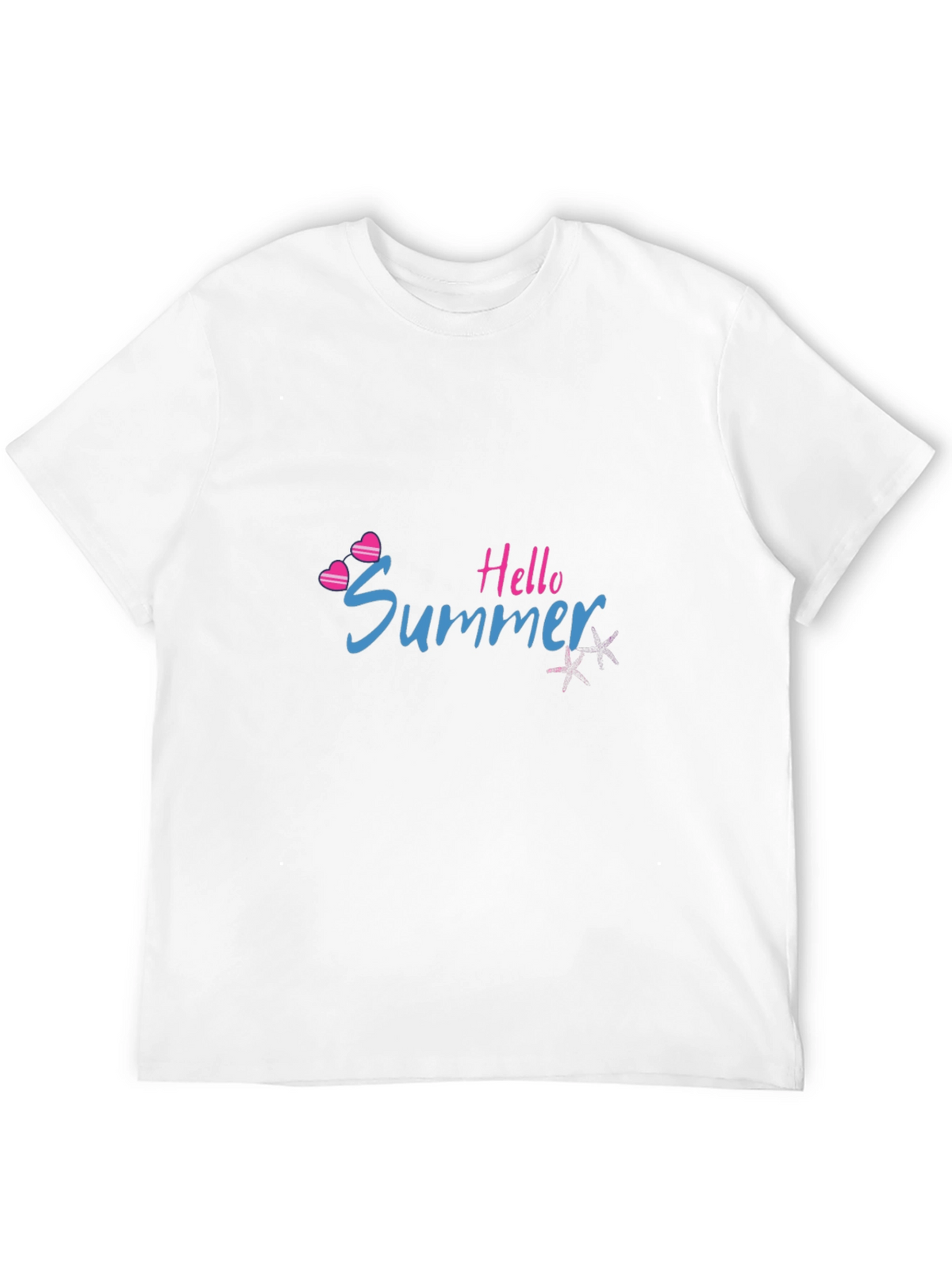 Hello Summer Black Graphic T-Shirt