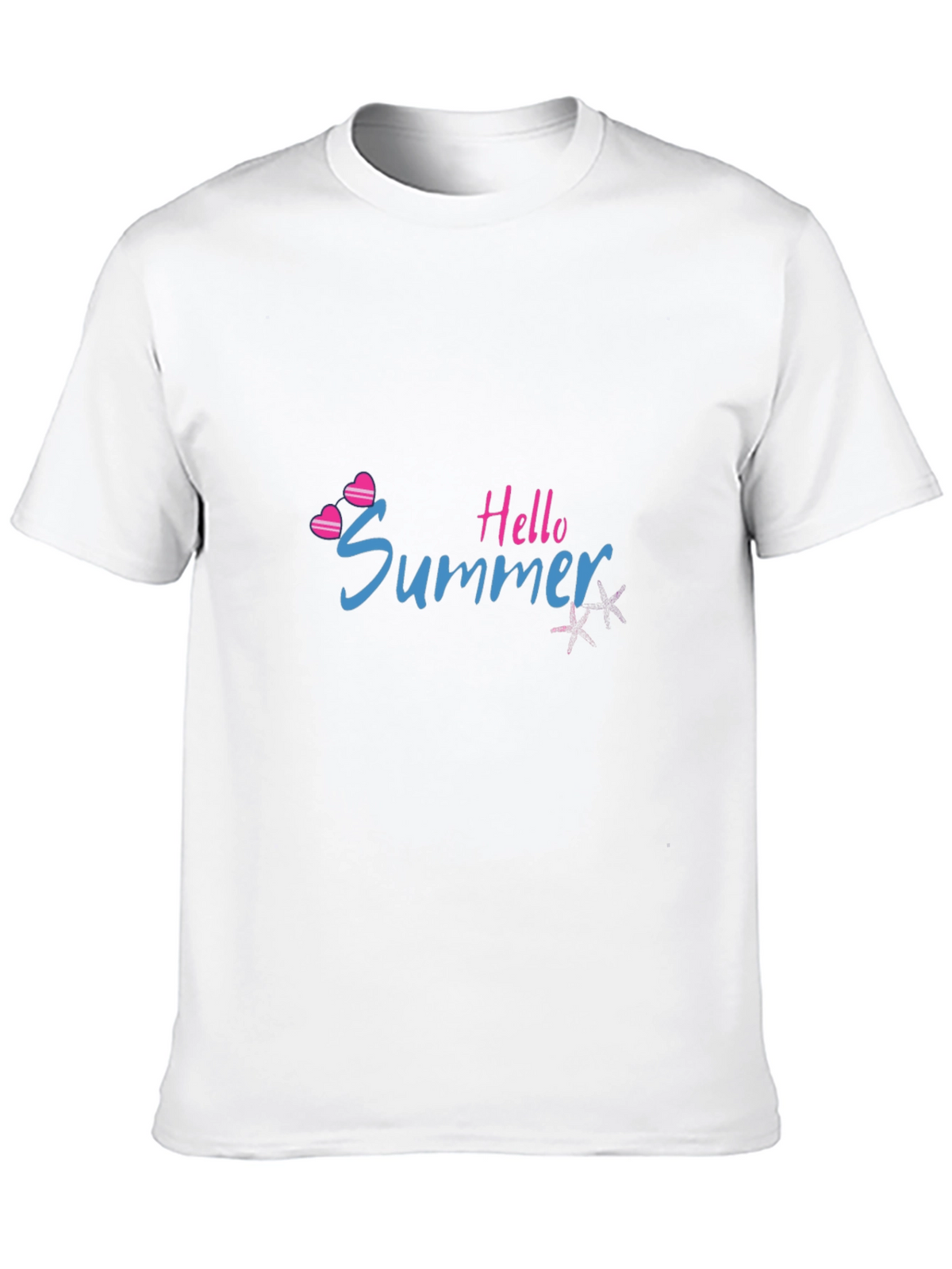 Hello Summer Black Graphic T-Shirt