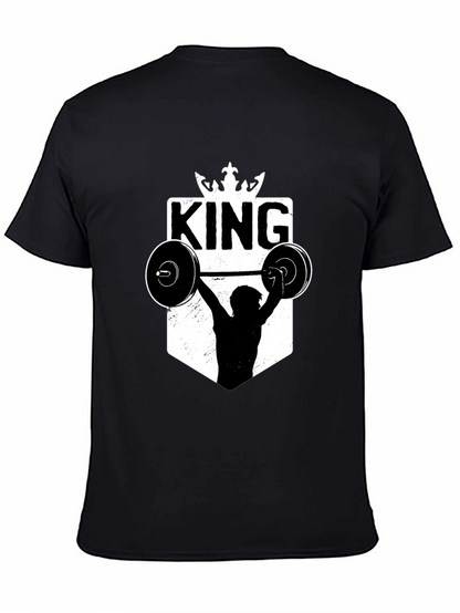 King Weightlifting Graphic T-Shirt - Black