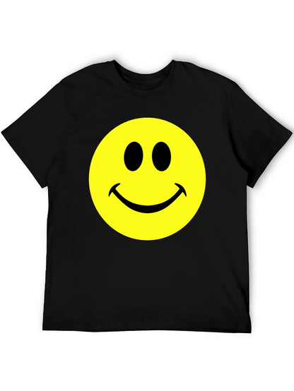 Smiley Face Graphic T-Shirt - Classic Comfort Tee