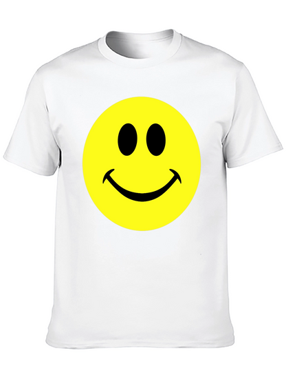 Smiley Face Graphic T-Shirt - Classic Comfort Tee