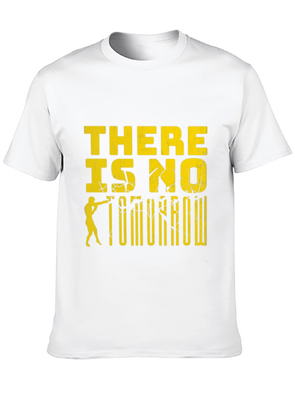 There Is No Tomorrow Graphic Print Black T-Shirt