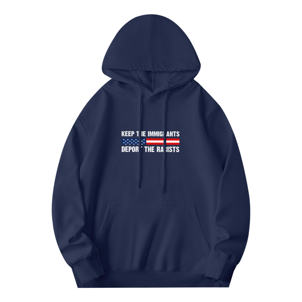 Streetwear Hoodie - Slogan Keep Immigrants