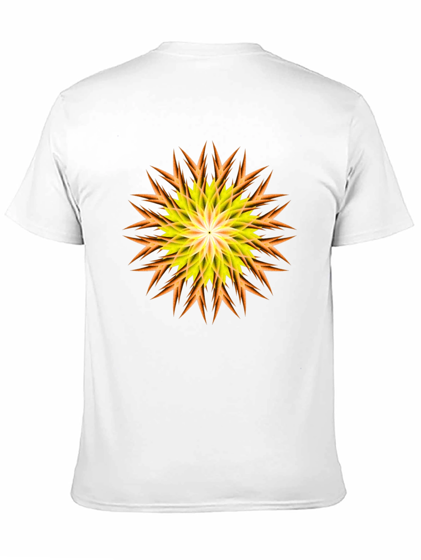 Vibrant Yellow & Orange Floral Graphic Tee