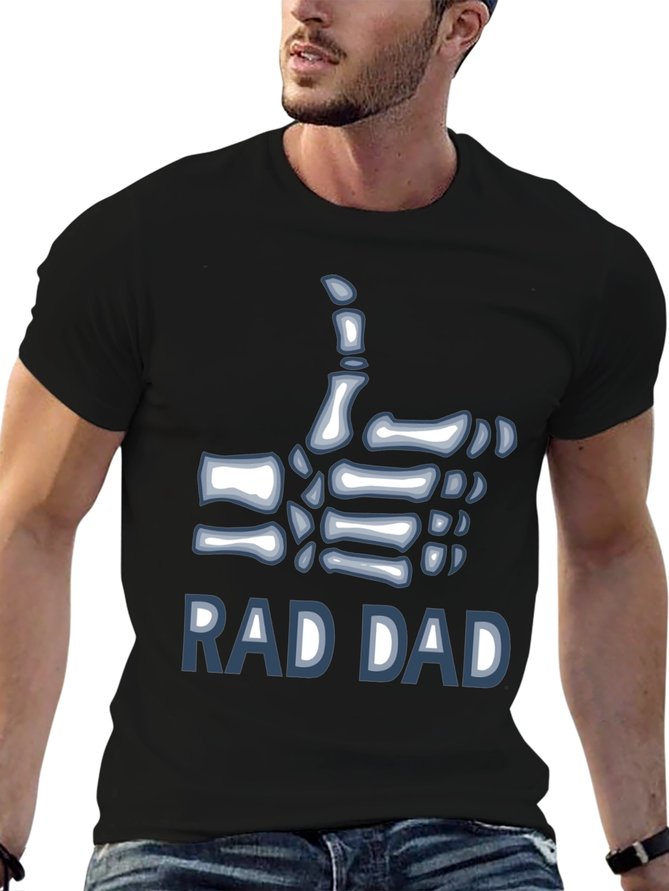 Rad Dad Skeleton Hand T-Shirt