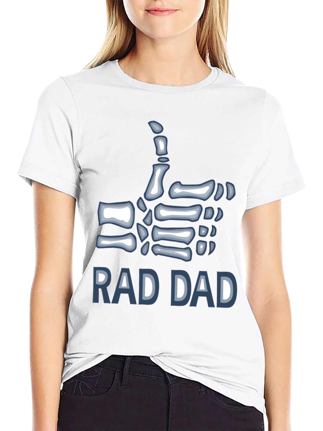 Rad Dad Skeleton Hand T-Shirt