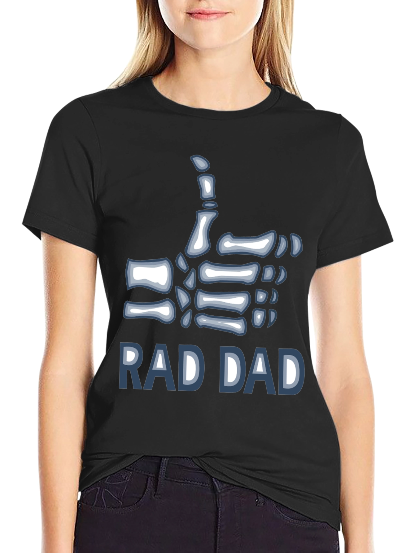 Rad Dad Skeleton Hand T-Shirt