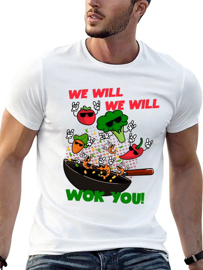 Wok You Funny T-Shirt - Foodie Rock & Roll!