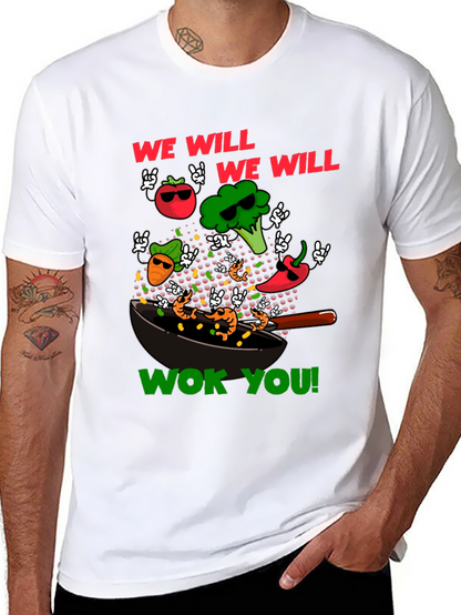 Wok You Funny T-Shirt - Foodie Rock & Roll!